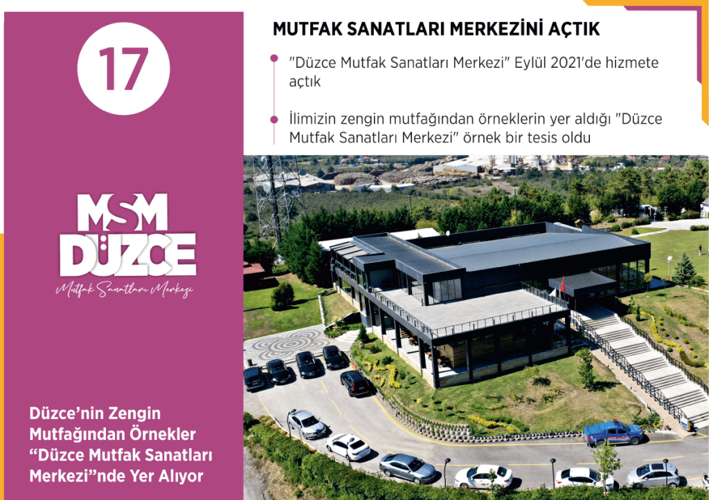MUTFAK SANATLARI MERKEZİNİ AÇTIK