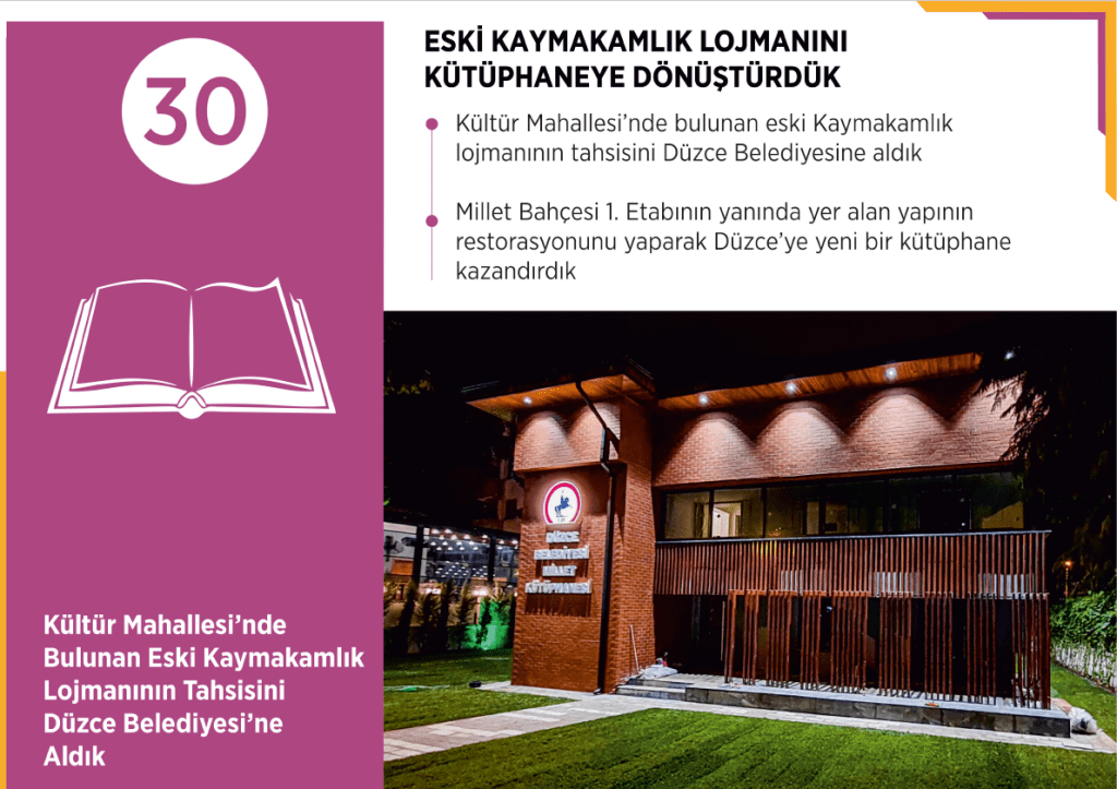 ESKİ KAYMAKAMLIK LOJMANINI KÜTÜPHANEYE ÇEVİRDİK
